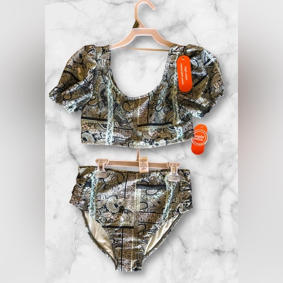 Wonder Nation Girls Patchwork Bikini Swim Set, 2-Piece, Sizes
14-18 - Picture 1 of 8